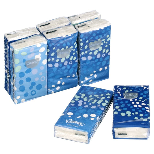 Kleenex Everyday 9 x Pocket Tissues Packs - 8 Packs