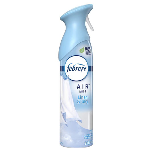 Febreze Air Freshener Spray, Odor-Fighting Room Spray, Linen & Sky, 8.8oz