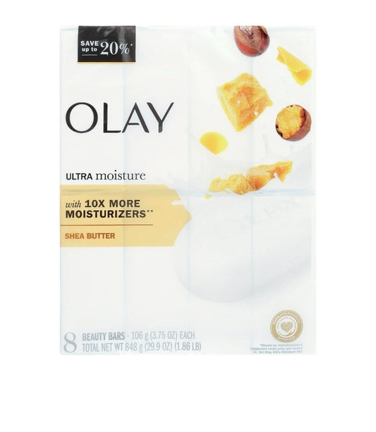 Olay Ultra fresh Shea Butter Beauty Bars -3.75oz each 8 count