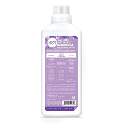 Laundry Detergent | Organic Lavender | 33.8 Fl oz