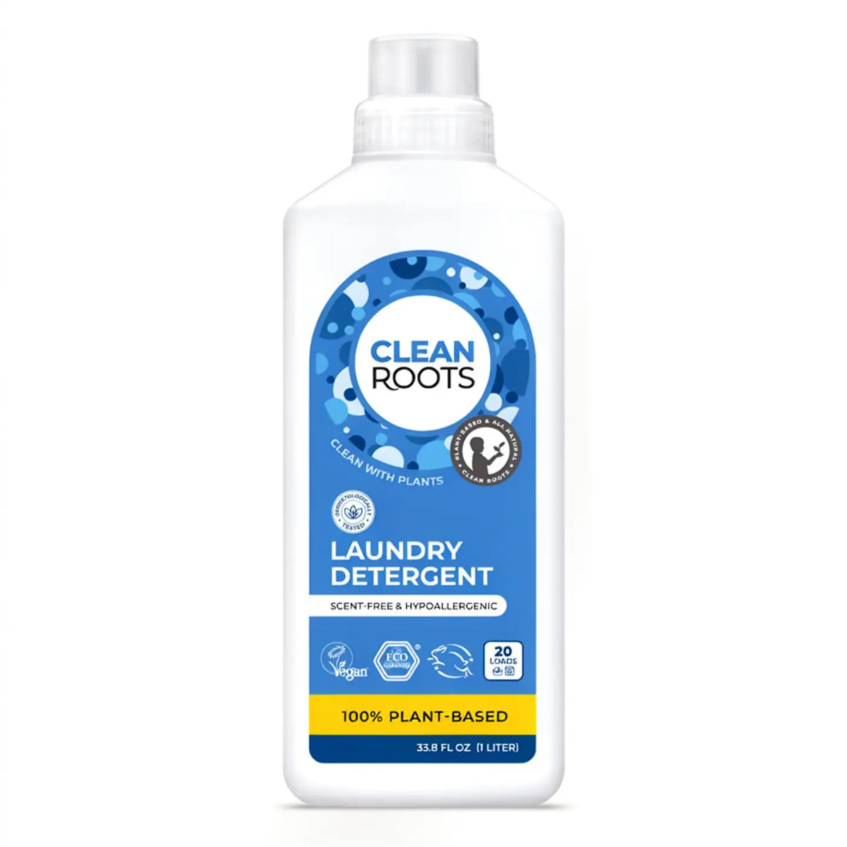 Laundry Detergent | Scent-Free & Hypoallergenic | 33.8 Fl oz