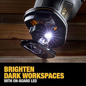 DEWALT 20V MAX* Reciprocating Saw, Cordless, 2-Finger Variable Trigger, Keyless Blade Clamp, Tool Only (DCS382B)