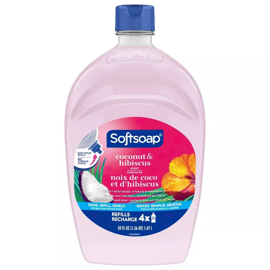 Softsoap Liquid Hand Soap Coconut & Hibiscus Refill - 50oz