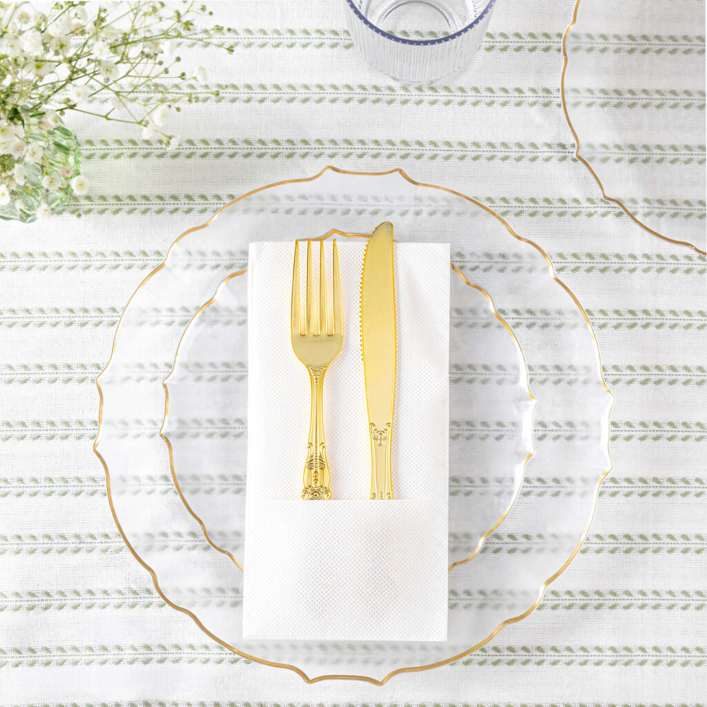 Cloth-Like Pocket Napkins White (80 Count)