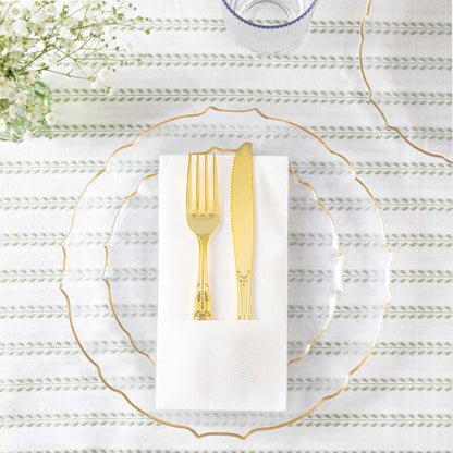 Cloth-Like Pocket Napkins White (80 Count)