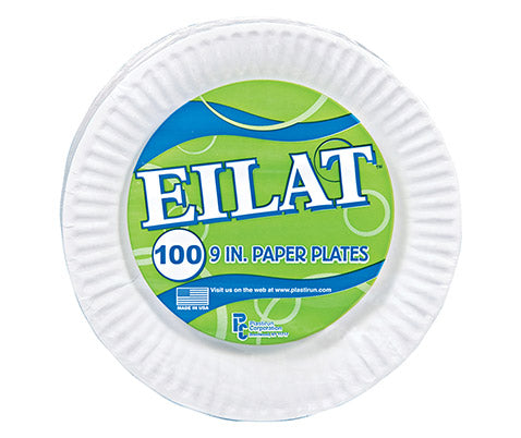 EILAT 9" Paper Plates 100 pack