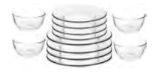 12pc Presence Dinnerware Set