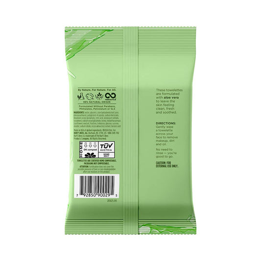 Soothing Aloe Vera 3-In-1 Facial Towelettes 10 Count