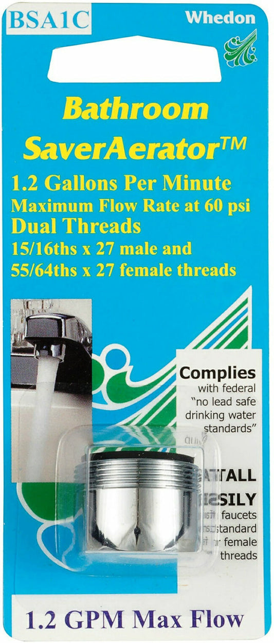 AERATOR DUAL THREAD FOR BATHRM SINK – 1.2 GALLONS PER MINUTE
