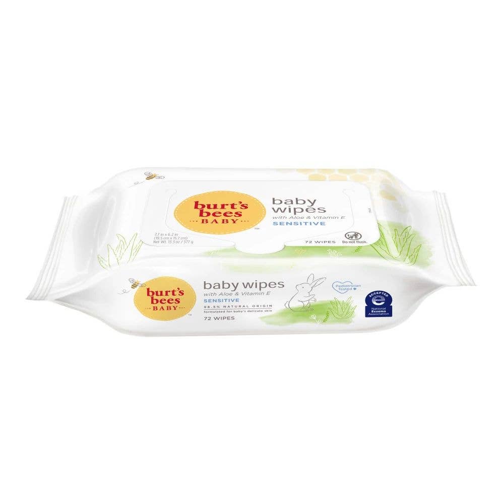Baby Sensitive Wipes With Aloe, 72 ct