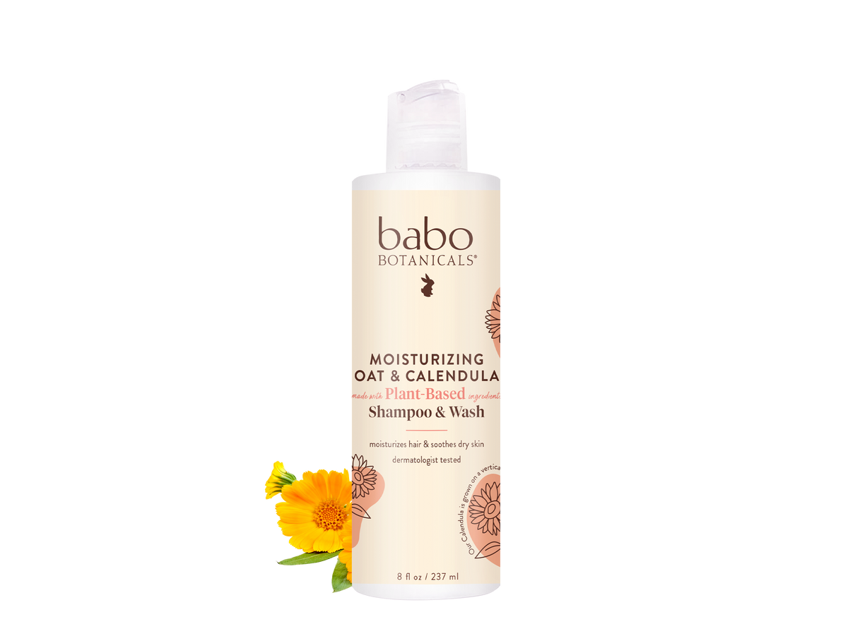 Moisturizing Oat & Calendula Shampoo & Wash - 8oz