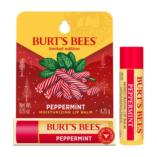 Holiday Peppermint Moisturizing Lip Balm Blister Box