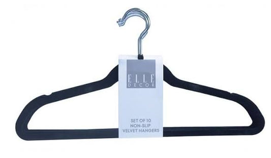 ELLE Decor Nonslip Hangers 10-PK