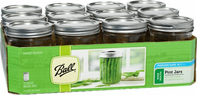 MASON JAR WIDE MOUTH – 16 oz