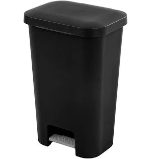 11.9GAL STEP ON WASTEBASKT BLK