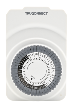 24-HOUR HEAVY-DUTY TIMER WITH 2 OUTLETS AND UNLIMITED ON/OFF